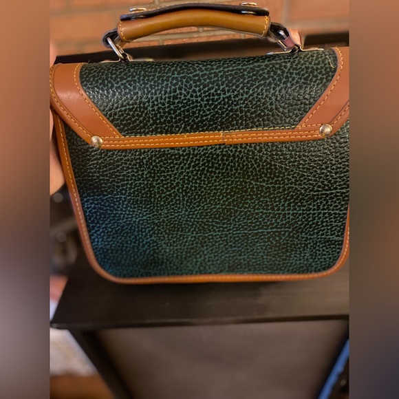 🔥Dooney & Bourke Pebble Collection Emerald Green Leather-Messenger Business Bag - Picture 6 of 13